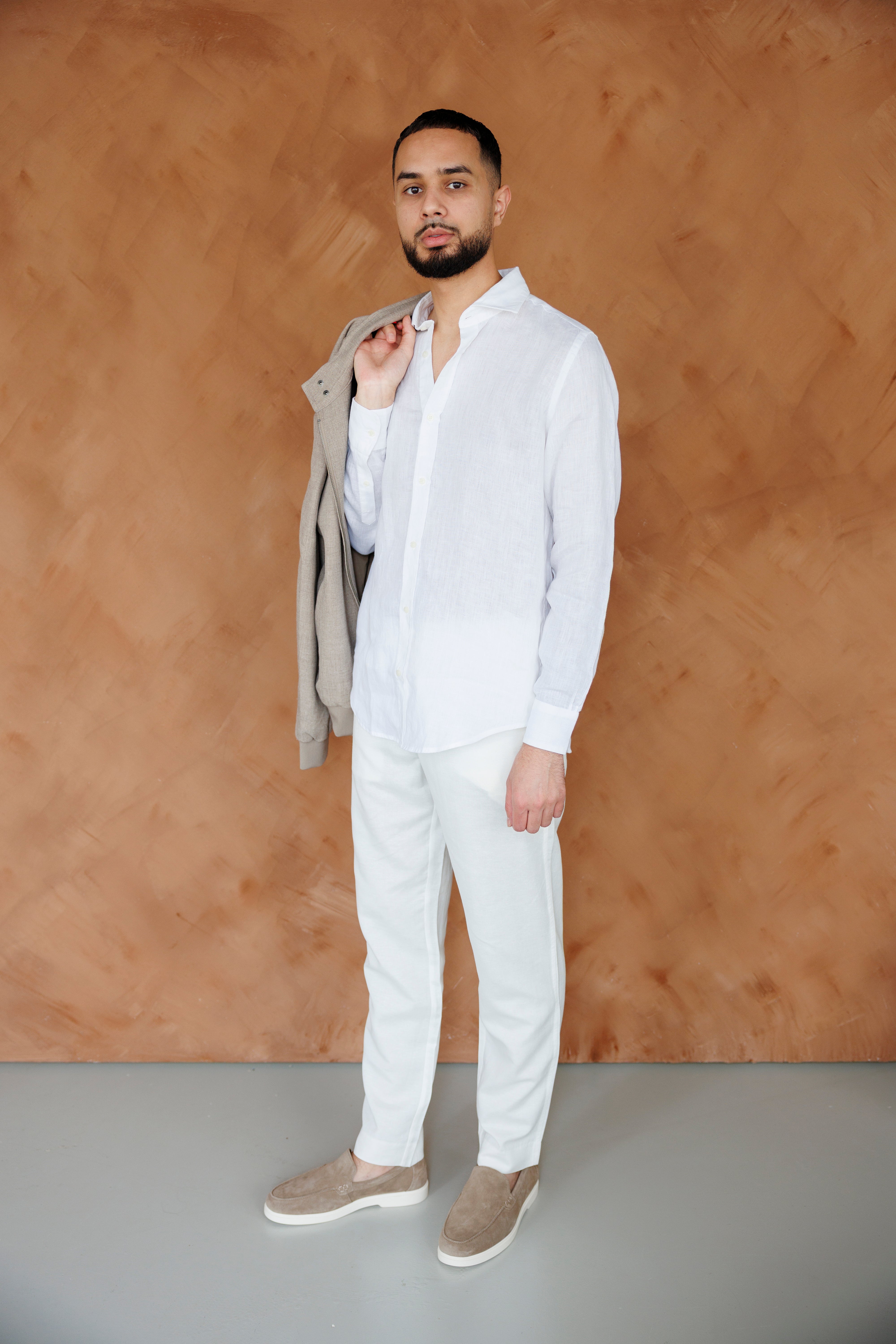 LINEN BLEND PANTALON