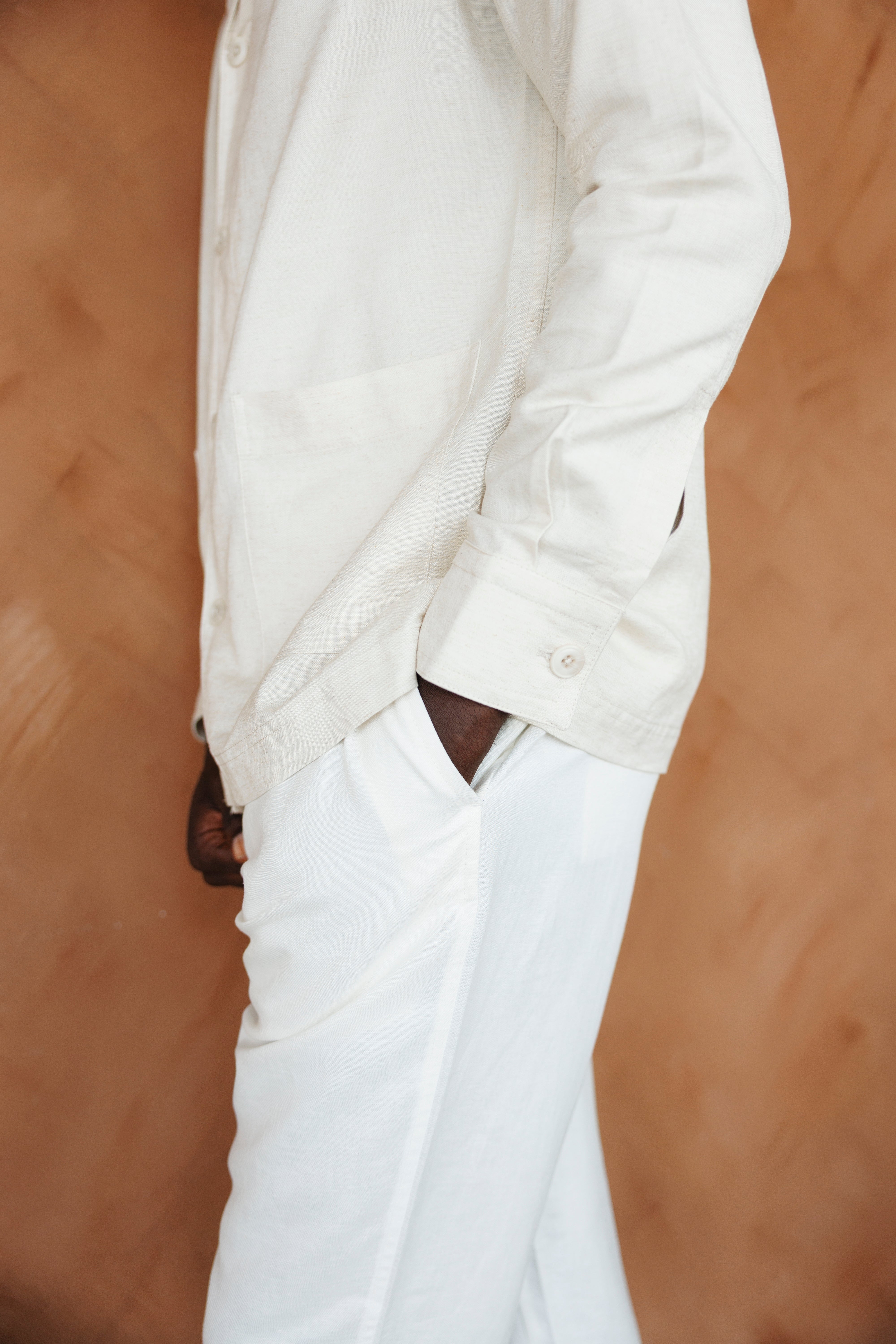 LINEN BLEND PANTALON