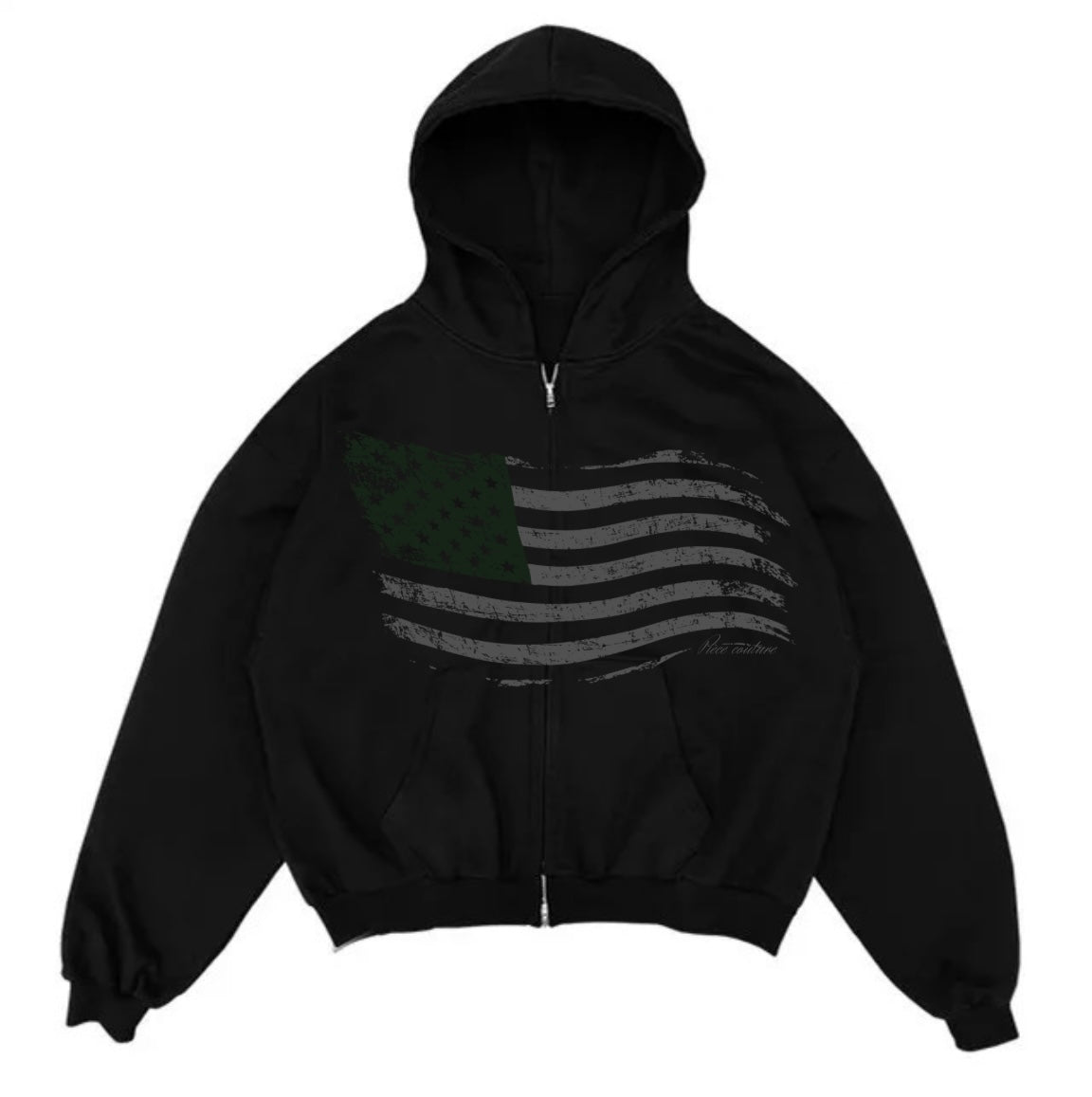 American Flag zipper hoodie