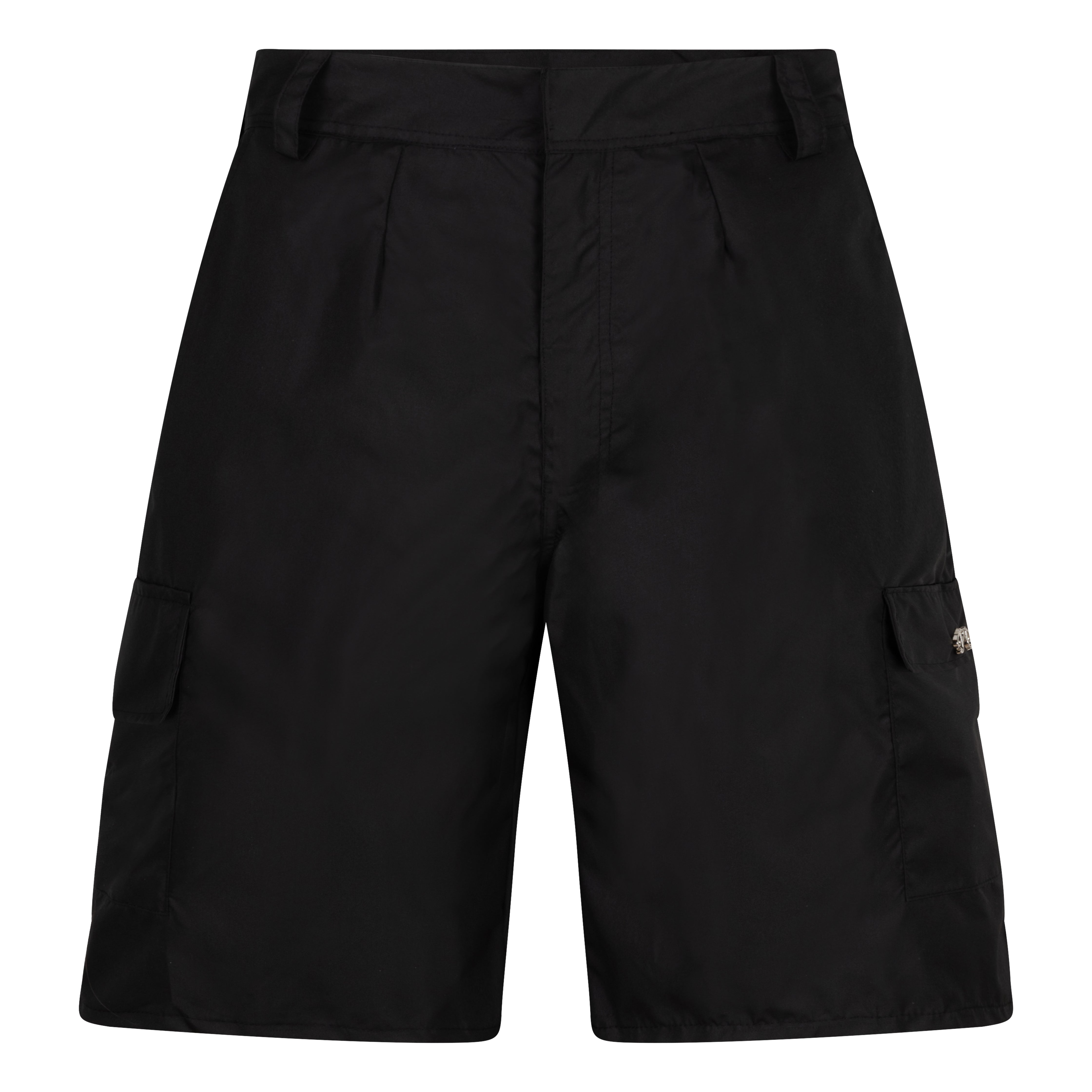 The Picou Black Nylon Short offers a loose fit and feature two large side pockets and belt loops with a metal logo. The shorts come with a slightly pleated front and boast a trendy, casual design, making them perfect for a special occasion or relaxed wear.